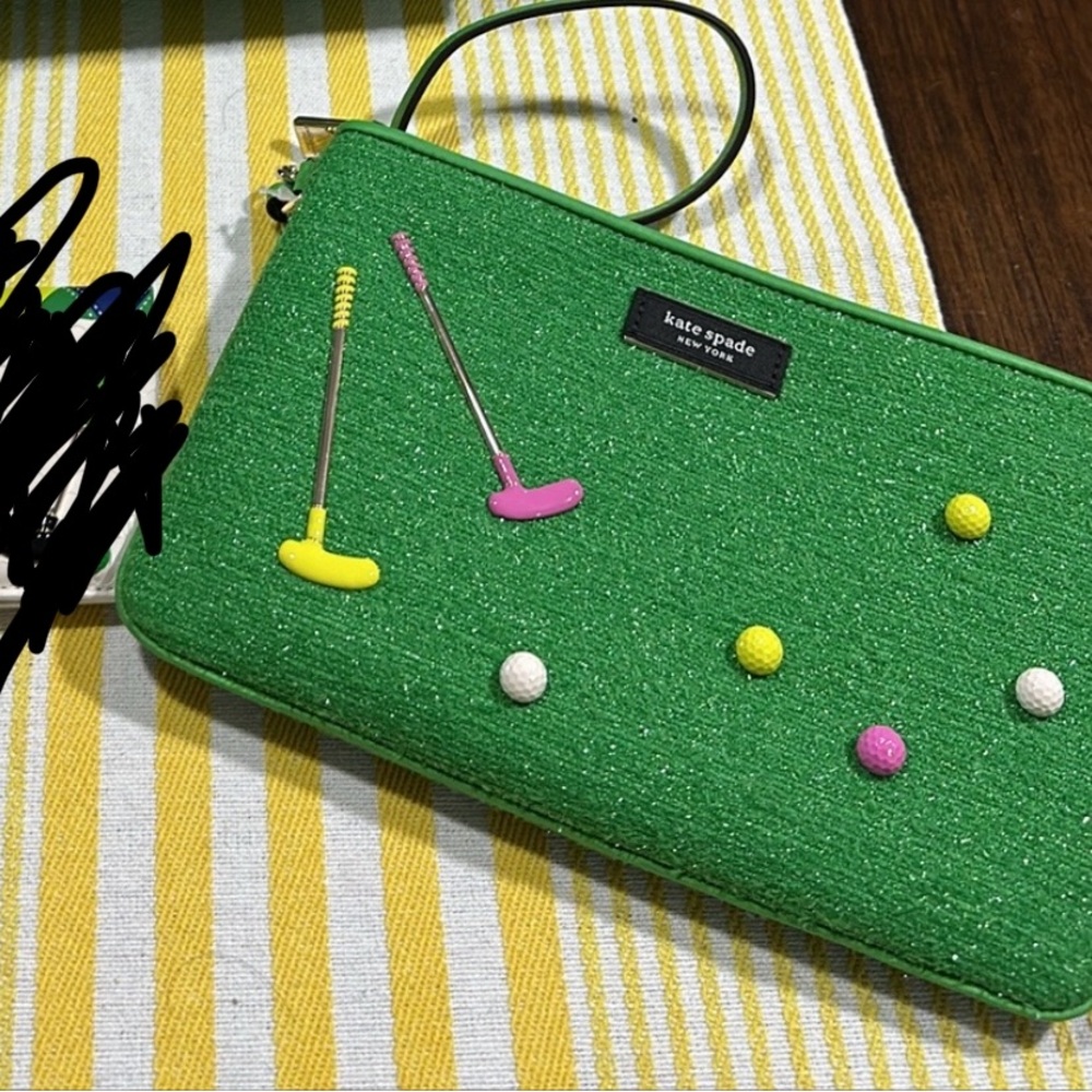 NWT Kate Spade Golf Clutch